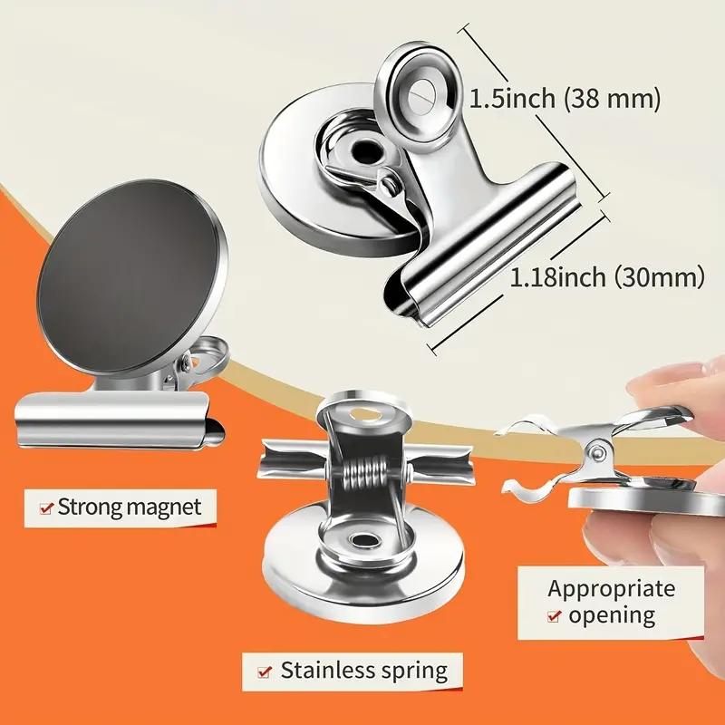 4/8 шт. Магнитные клипсы с сильным захватом для холодильника, Сверхмощные магниты-клипсы для холодильника для белой доски, офиса, шкафчика и POS-дисплеев