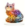 Акриловое украшение Yousheng Kitten 2D, цветное украшение для кошки с основанием, настольное украшение в виде кошки, вывеска для домашнего камина, стола, книжной полки, декор