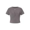 One Luxe Twist Reflective Logo Breathable Training Casual Short Sleeve T-Shirt Women Tops Mineral-Purple DD4922-202