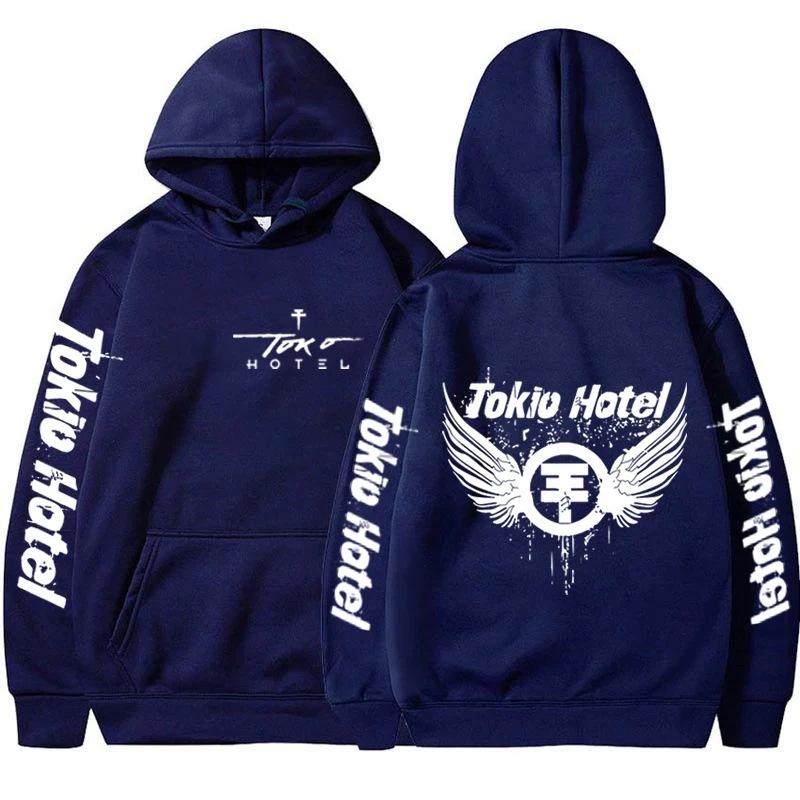 Новые толстовки Tokio Hotel Толстовки Толстовки Tokio Унисекс Осень Зима Флис Уличная одежда Топы