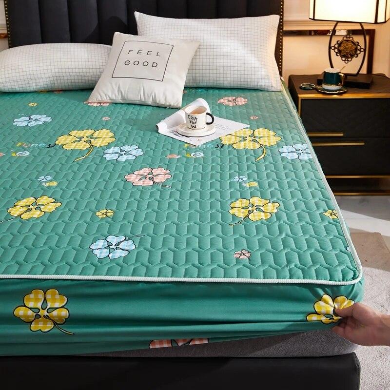 Водонепроницаемый наматрасник, утолщенный коврик для кровати, мягкий тканевый чехол на кровать, постельное белье, простыни, защита для матраса для дома, гостиной