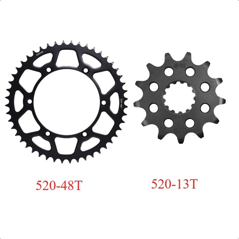 520 13T 14T 48T Motorcycle Front Rear Sprocket Gear Wheel Cam for Kawasaki KX250 L1-L3 1999-2001 KX250 L4 M1-M3 2002-2005