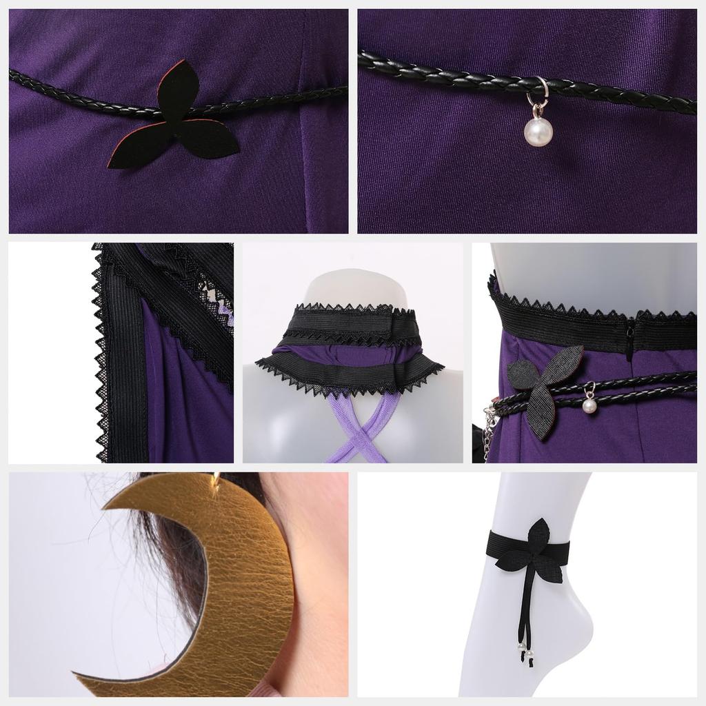 NIUKACOS FF7 Тифа Косплей, Взрослое фиолетовое платье, Костюм для игры, Костюм для аниме, Взрослый, Хэллоуин, Фотосессия, Мероприятие, Косплей Тифы, XXL/3XL