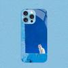 Минималистичный арт-принт с кошкой для чехла iPhone 17 для coque iphone Модный чехол fundas Стекло для iPhone 17 16 15 14 13 12 pm Pro Plus