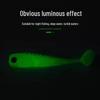 Мини T-Tail светящаяся бионическая мягкая приманка для рыболовных снастей, приманка-имитатор мелкой рыбы