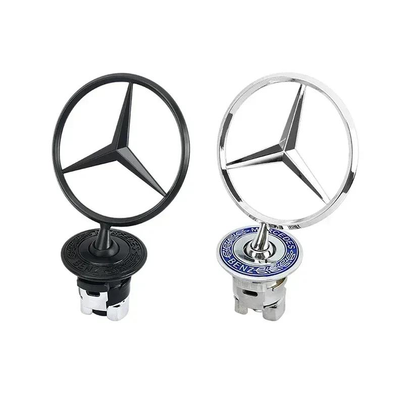 ZPU1 Car Bonnet Emblem Engine Front Hood Logo Marking Accessories For Mercedes Benz AMG W177 W176 X166 X167 C257 C218 X253 C118 C117