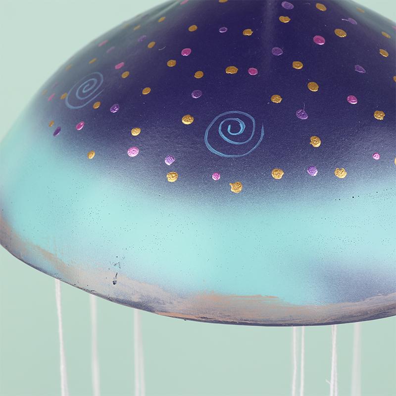 Mushroom Campanula Handmade Art Resin Mushroom Wind Chime Colorful Mushrooms For Outdoor Indoor Decor Patio Balcony Garden