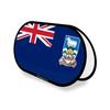 Drapeau Ovale - Support Publicitaire - Îles Malouines - 70 X 120 Cm - Polyester - Pliable Rétractable