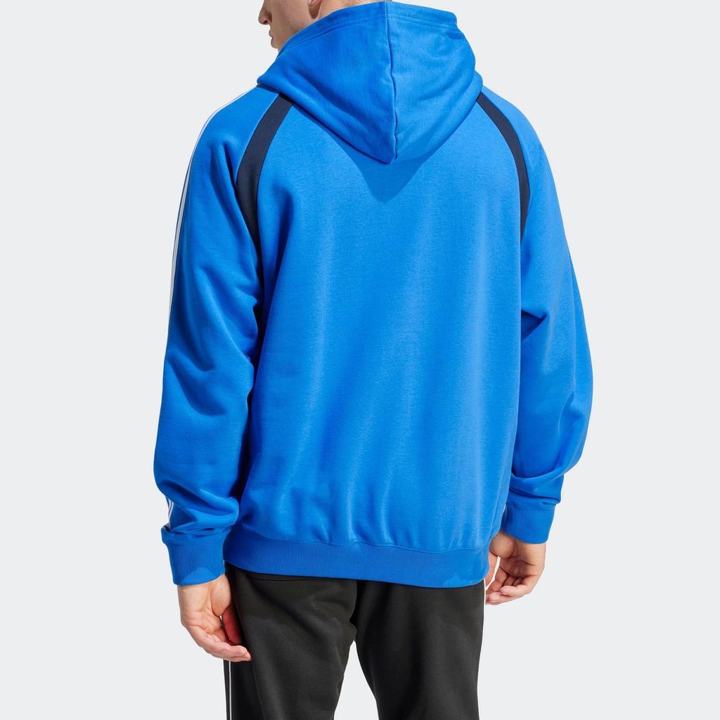 Adidas Повседневная толстовка с длинным рукавом Originals в полоску с капюшоном, мужская толстовка Bird-Feather-Blue IW3647