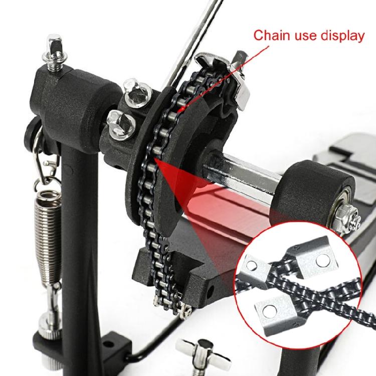 Цепь молоточка педали барабана Цепь педали барабана Цепь педали барабанных установок Цепь педали из нержавеющей стали Аксессуары для барабана Замена цепи педали барабана
