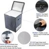 Heavy Duty 210D Waterproof Outdoor Freezer Cover, 7.0 Cubic with Top Zipper