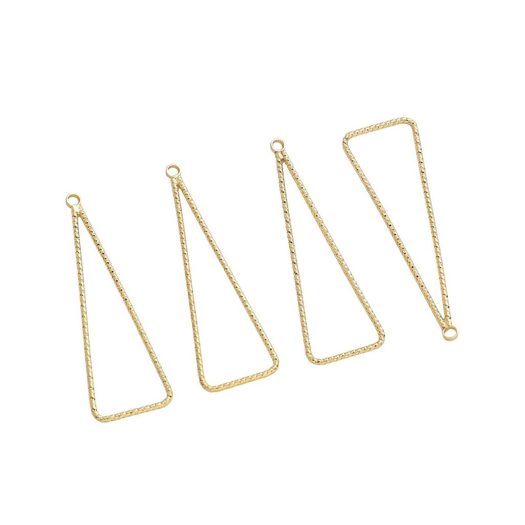 Медный круглый треугольный геометрический очаровательный кулон для изготовления ювелирных изделий своими руками, серьги, браслет, ожерелье, аксессуары