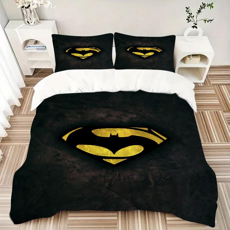 3pcs Cartoon Symbol Bedding Set, Duvet Cover and Pillowcases Machine Washable Seasons all suitable, Design for Bedroom (No Filling)309