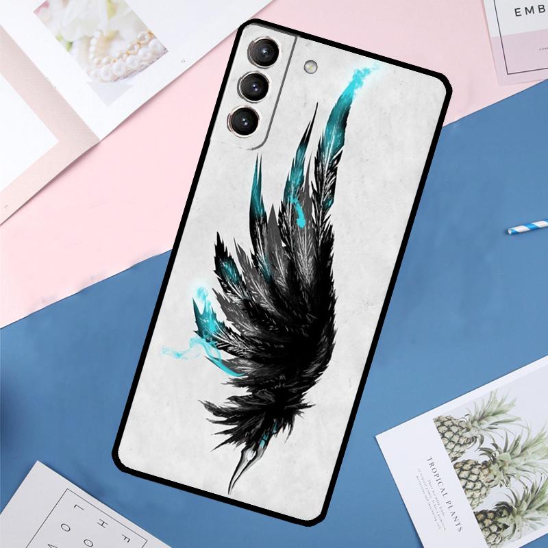 Фэнтези Девочка Ангел Крылья Чехол Для Samsung Galaxy S24 S23 S22 Ultra S20 S21 FE S8 S9 S10 Plus Note 10 20 Ultra Чехол