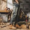 American Heavy Retro Jeans Men's Straight Overalls Men's Trendy Brand Casual Trousers