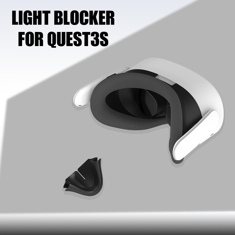 Подходит для Meta Quest 3s, блокирующий свет, силиконовый носовой упор