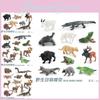 Realistic Forest Animal Figurines Including Reindeer Grizzly Bear And North American Bison Models For Home Decor