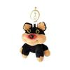 Adorable Small Dog Plush Toy With Soft Short Fur Ideal For Keychains And Gifts