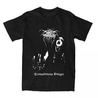 Мужская Женская Футболка Darkthrone Transilvanian Hunger Винтажная Чистый Хлопок Норвежская Блэк-метал Группа Футболка Большой Размер 01336