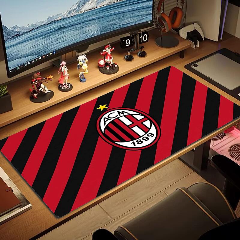 AC Milan Color Mouse Pad Large Gaming Table Cushion Non-slip Laptop Tablet Big Mousepad XXL Mat Mini PC Playmat With Lock edge