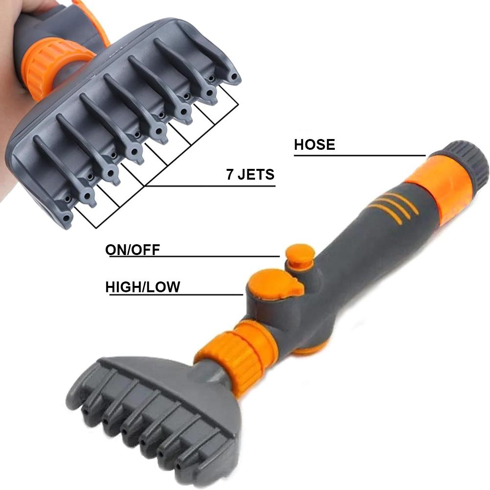 Hand-Held Power Water Sprayer Paper Core Cleaning Wand Pool Cleaning Brush Household Cleaning Equipment