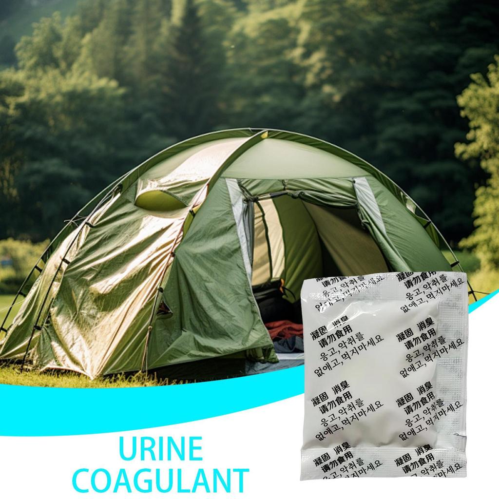 100 шт. Поглощающий мочу порошок Сильное водопоглощение Кал Моча Порошок Путешествия Рыбалка Кемпинг Туалетный гель для чрезвычайных ситуаций на открытом воздухе