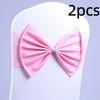 2pcs Vintage Satin Chair Sashes Band Reusable Chair Back Ribbon Chair Bow Tie  Wedding