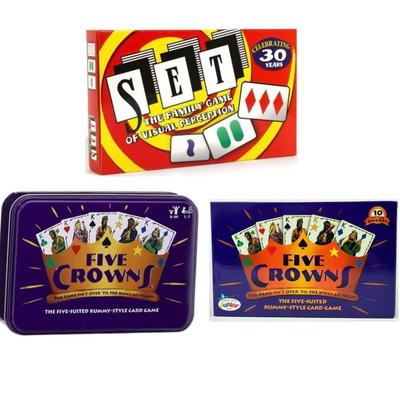 Карточные игры Five Crowns и Quiddler – Английские настольные карточные игры и игрушка фокусника