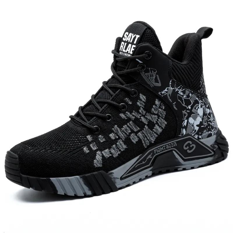 Рабочие защитные ботинки мужские рабочие ботинки со стальным носком мужские легкие неразрушимые ботинки рабочие кроссовки с защитой от проколов мужские