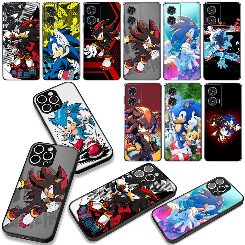 Чехол для телефона для Samsung Galaxy S25 S23 S22 S24 FE Ultra Plus A56 A05 A06 A15 A16 A57 S7 Edge Кейс S-Sonics-Hedgehog S-Shadows