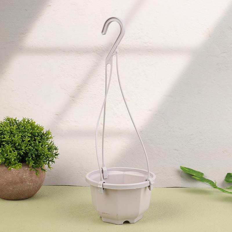 1 шт. подвесной восьмиугольный цветочный горшок пластиковый цветок суккулент орхидея подвесной горшок