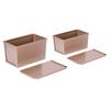 Pullman Loaf Pans with Lid for Homemade Bread Nonstick Corrugated Carbon Steel Bread Toast Box with Cover for Bakeware