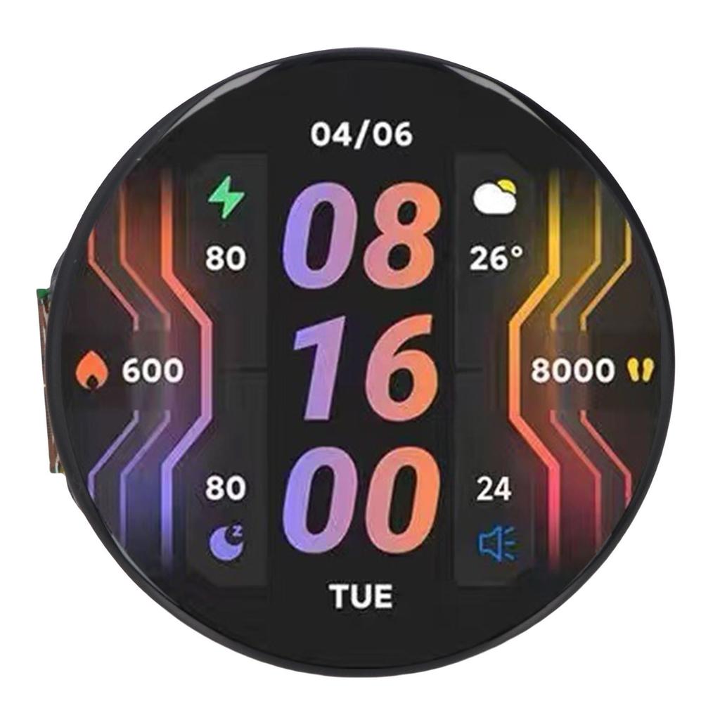 Development Board Fit for ESP32-S3R8 Xtensa 32 Bit LX7 Processor 1.46 Inch Round Touch Display LCD