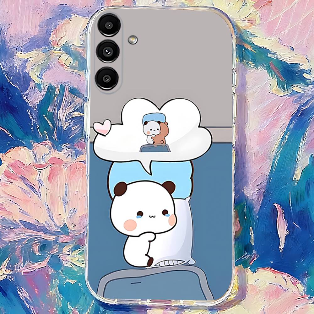Милый чехол BuBu и D-DuDu для телефона, прозрачный, подходит для Samsung S30, S25, S24, S23, S21, S22, S20, S10, 5G, FE, lite, Plus, Ultra, прозрачный