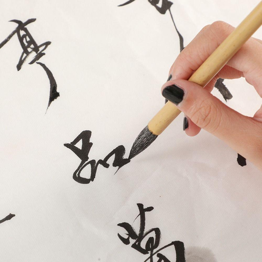 Кисть для китайской каллиграфии из волчьей шерсти, кисть для масляной живописи, кисть для акварели