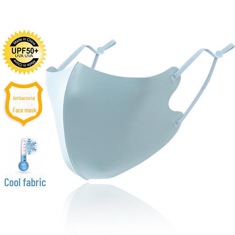 Дышащая солнцезащитная маска Ice Silk с ушными петлями и настраиваемым логотипом