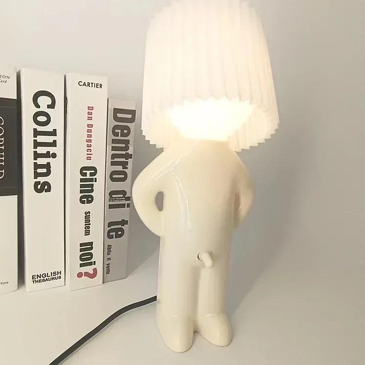 Plug-in Energy-Saving Creative Small Night Light Home Decoration Mr.P A Little Shy Man LED Naughty Boy Lamp Eye Caring