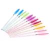 50Pcs Disposable Eyelash Brush With Rod Eyebrow Comb Makeup Brush