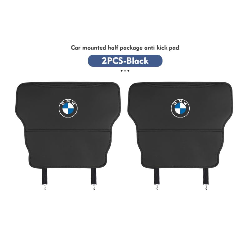 Car Seat Backrest Anti Kick Pad Rear Seat Storage Bag Accessories For BMW E90 E60 E46 E39 F30 F10 E87 X3 X4 X5 X1 G30 G20 cycr35