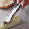 Onion Slicer Stainless Steel 6-Blade Green Onion Shredder Cutter Non-Slip Handle Kitchen Vegetable Chopper Tool for Scallions