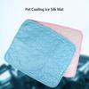 4 размера охлаждающий коврик для домашних животных, коврик для сна для собак и кошек, прохладный шелковый влагостойкий матрас, подушка, летняя холодная кровать для маленьких животных