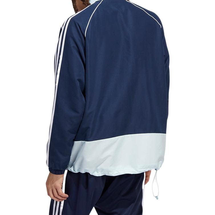 adidas Оригинальный плетеный анорак SST Колледж-синий Почти синий Белый Унисекс HI2999