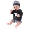 Reborn Boy Doll Lifelike Vinyl Safe Weighted 22 Inch Newborn Baby Doll for 3 Years Old Above