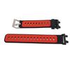 Soft Silicone Watch Strap Adjustable Replacement Band Accessory Fit for Amazfit T Rex 2 Smart Watch Black and Red