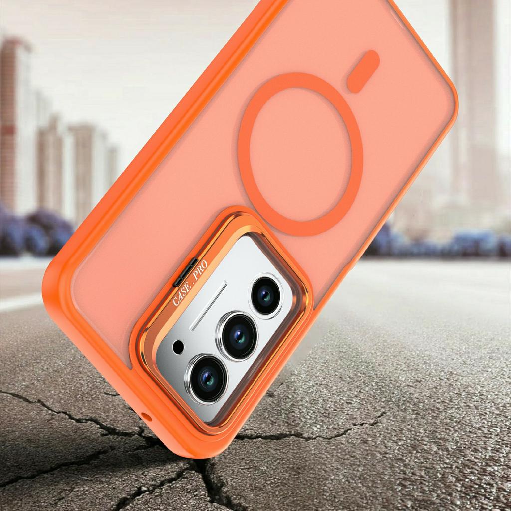 Для Xiaomi Redmi 15 4G (США) (171 мм) Магнитный чехол Складная подставка Матовый PC + TPU Чехол для телефона