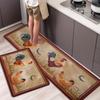 1 шт. анти-усталостные кухонные коврики, OneHouse Петух Принт Водонепроницаемый Нескользящий Толстый Мягкий Кухонный Коврик Сверхпрочный Комфортный Стоячий Коврик для Кухни