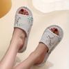 Four Season Indoor Slippers Floral Print Simple Durable Sole Women Slippers