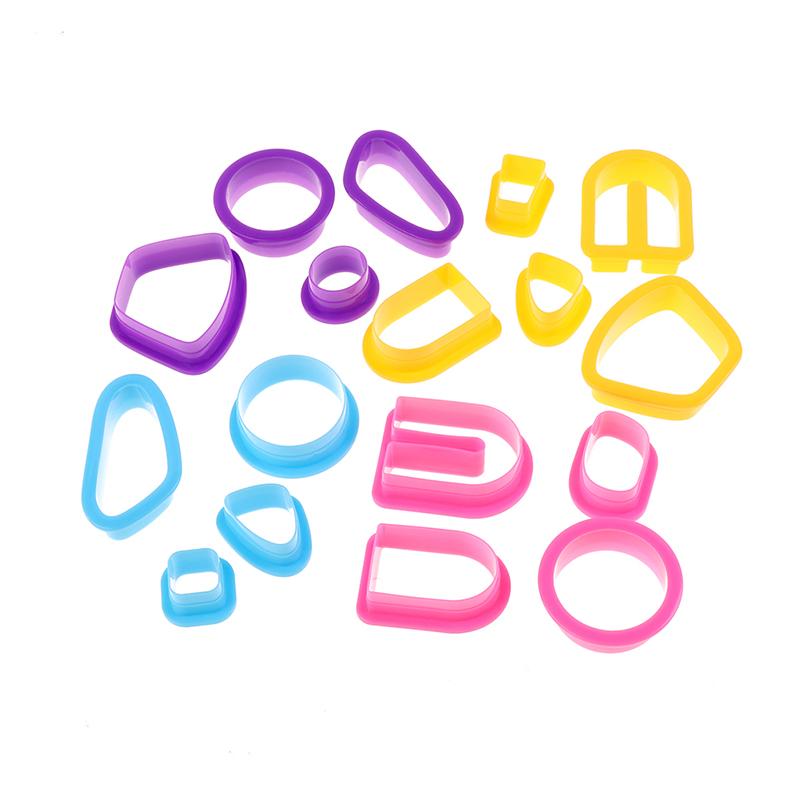 18 шт. Резаки для полимерной глины, принадлежности для изготовления сережек, инструменты для резки глины