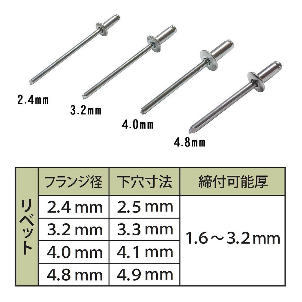 Niigata Seiki SK Hand Riveter Set SR-1S