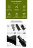 Portable Black Stone Folding Outdoor Stool - Ideal for Camping, Beach, Fishing, and Picnics